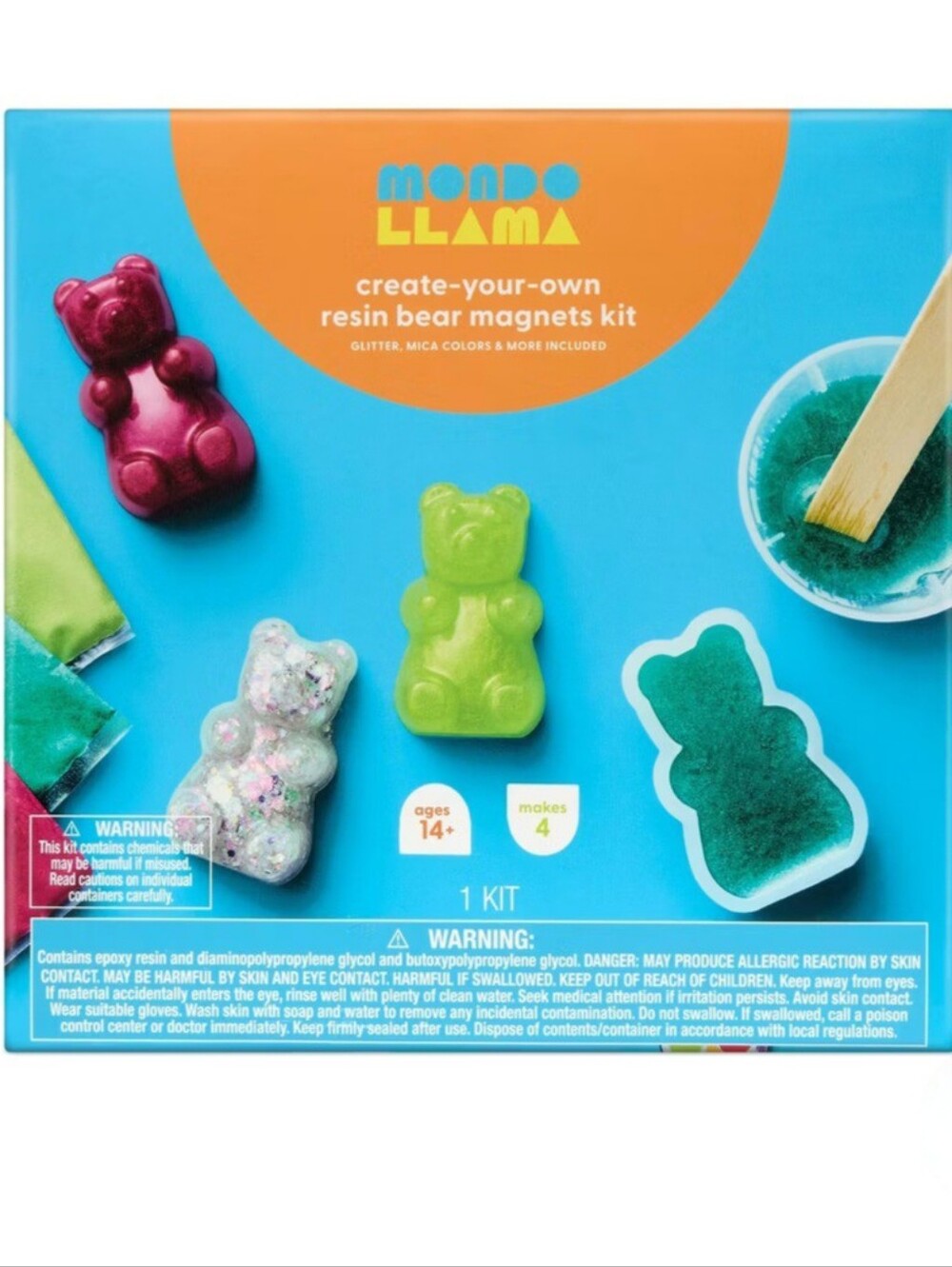 NEW Mondo Llama Resin Bear Magnet Craft Kit - DIY - Picture 6 of 6